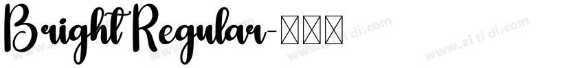 Bright Regular字体转换